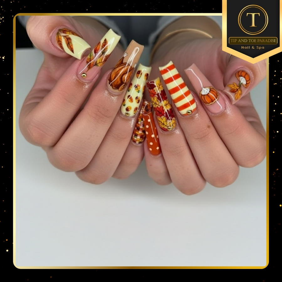 Thanksgiving nail ideas